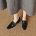 Damen elegante Mokassins mit modischem Riemen R&B