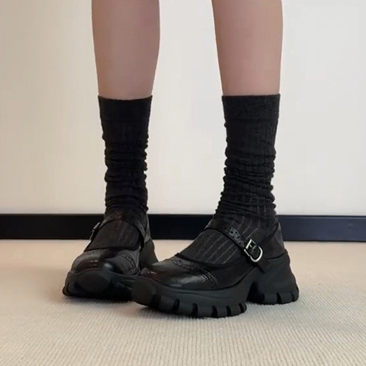 Damen Komfortable und stylische Chunky Heels