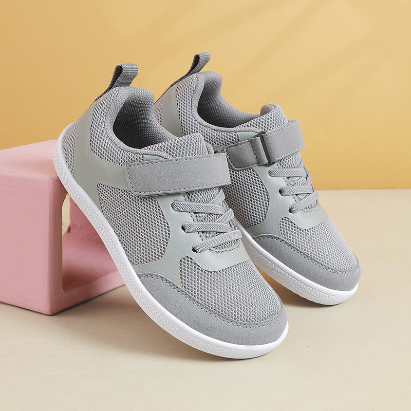 Unisex nan leichte Mesh-Sneaker mit elastischem Schnürsystem, Klettverschluss und EVA-Zwischensohle R&B