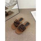 Damen trendige Clogs mit Leopardenmuster R&B