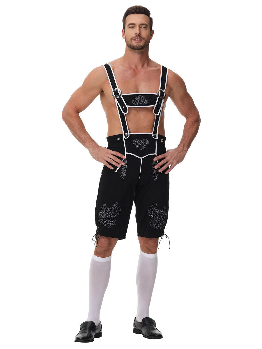 Herren Trachtenkurzanzug mit aufwendiger Stickerei und modernen Akzenten R&B