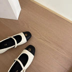 Damen Elegante Ballerinas mit Komfort-Sohle und stylischem Riemen R&B