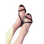 Damen elegante High Heel Sandalen mit glitzernden Riemen R&B