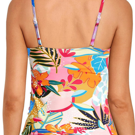 Damen Tankini mit raffiniertem Wickeldesign R&B