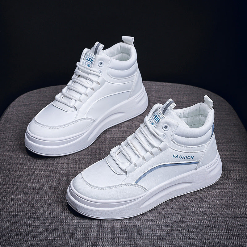 Damen modische High-Top Sneakers mit extrastarker Sohle und gepolsterter Innensohle R&B