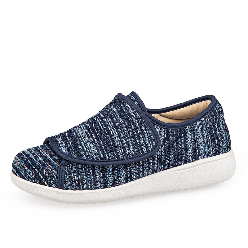 Herren nan orthopädischer Pantoffel mit verstellbarem Klettverschluss, atmungsaktivem Mesh und stoßdämpfender Schaumstoffsohle R&B
