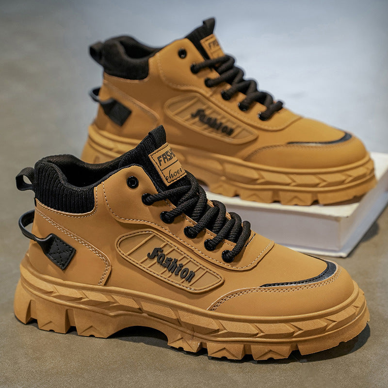 Herren High-Top Sneakers mit robustem Profil und rutschfester Sohle R&B