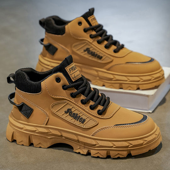 Herren High-Top Sneakers mit robustem Profil und rutschfester Sohle R&B
