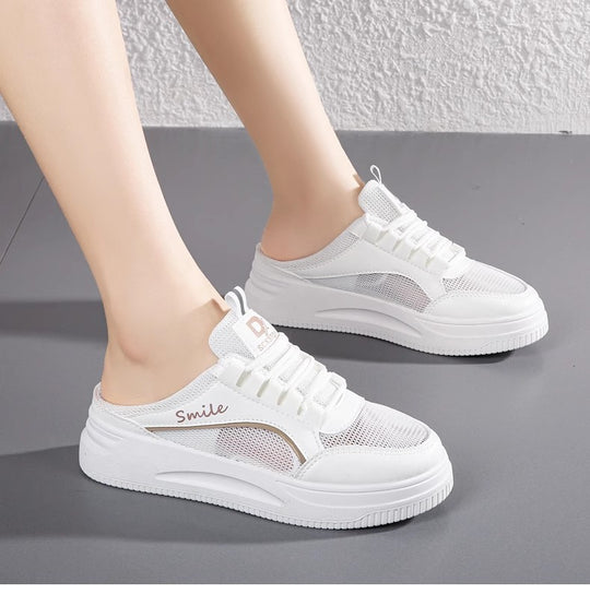 Damen Sportliche Slip-On Sneakers mit atmungsaktiver Mesh-Oberfläche und zusätzlichem Komfort R&B