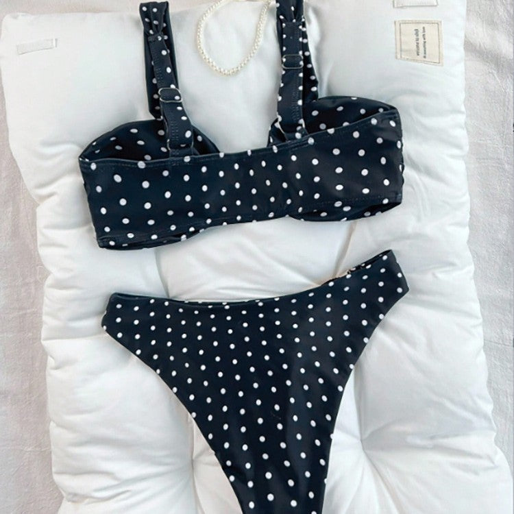 Damen Bikini mit gepolsterten Cups und dekorativem Muschel-Detail R&B