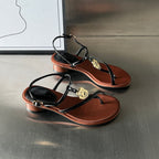 Damen Elegante Sandalen mit kostbaren Verzierungen und komfortablem Absatz R&B