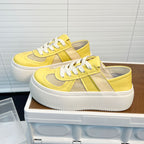 Damen Platform Sneakers mit atmungsaktiver Netzstruktur und komfortabler Sohle R&B
