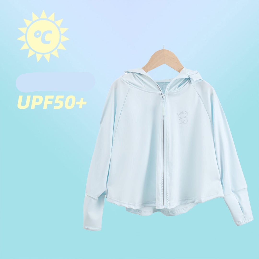 Damen sportliche UV-Schutzjacke mit Kapuze R&B