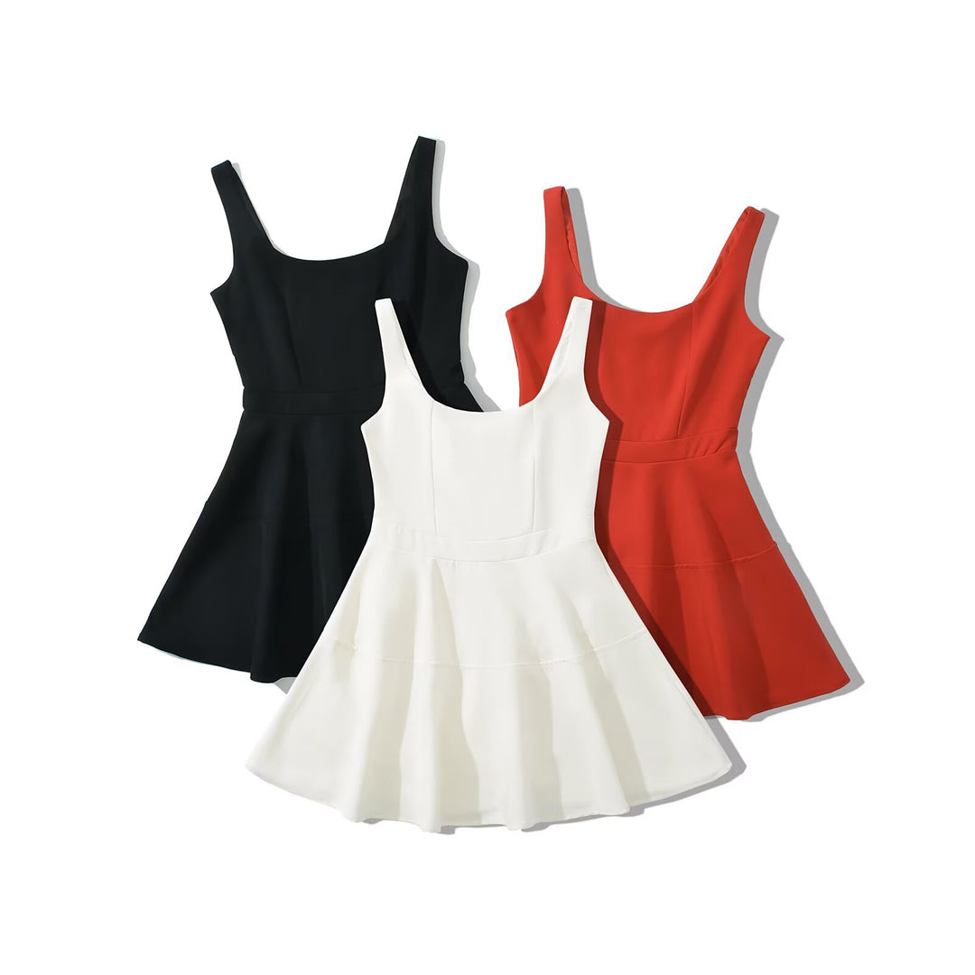 Damen schwingendes Kleid mit elegantem A-Linien-Schnitt R&B