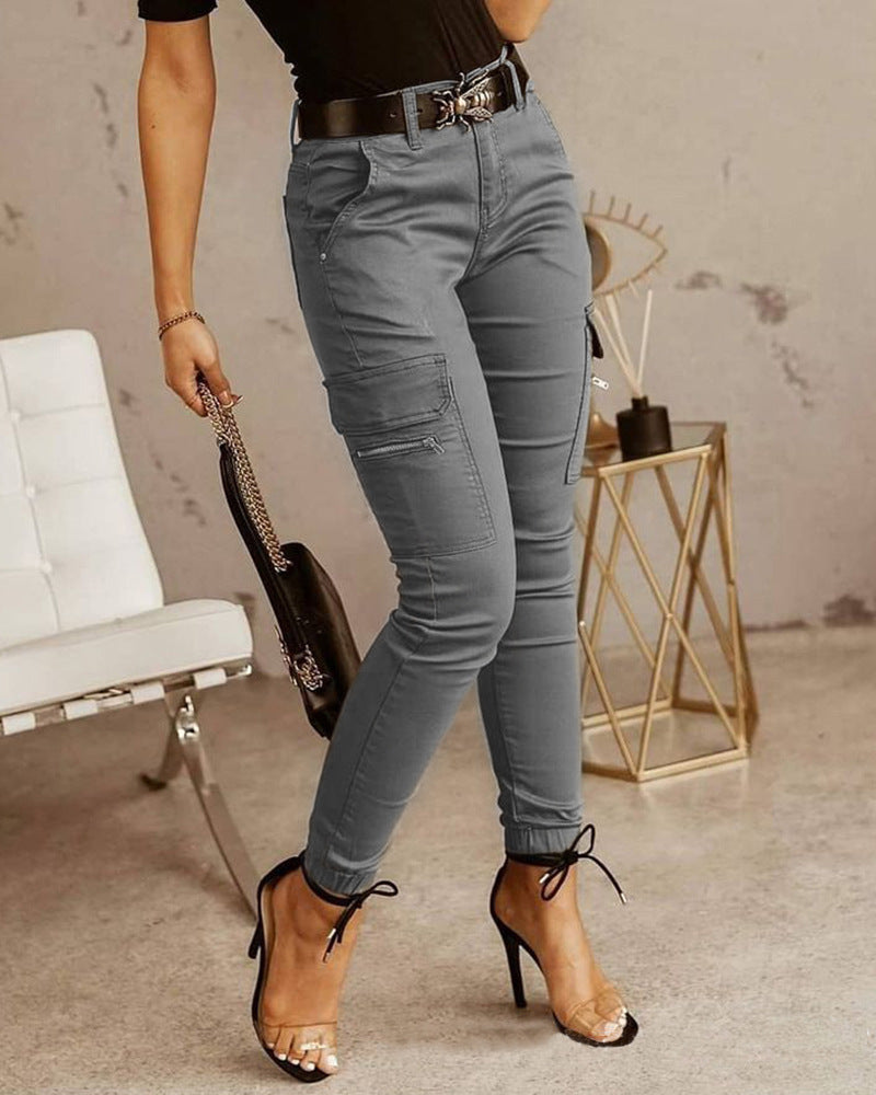 Damen Cargo-Hose mit praktischen Taschen und modernem Schnitt R&B
