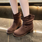 Damen Weiche und lässige Stiefeletten mit bequemem Schaft und rutschfester Sohle R&B