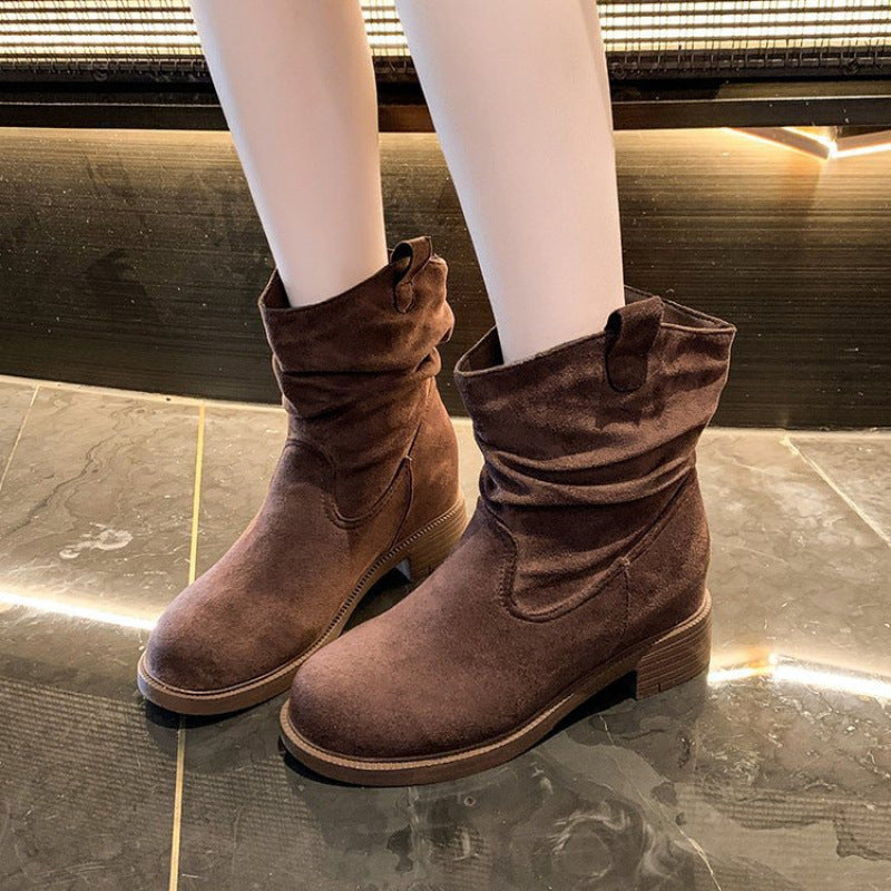 Damen Weiche und lässige Stiefeletten mit bequemem Schaft und rutschfester Sohle R&B