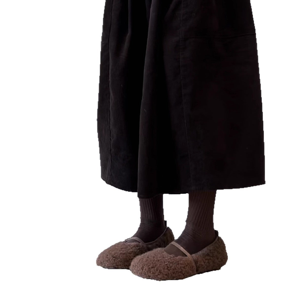 Damen Fleece Ballerinas R&B