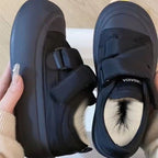 Damen Gemütliche Sneaker mit warmem Innenfutter und praktischem Klettverschluss R&B