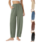 Damen weite Freizeithose mit elastischem Bund und praktischen Taschen R&B
