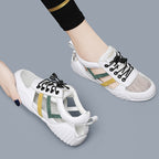 Damen atmungsaktive und sportliche Freizeitsneakers mit flexiblem Sohlendesign R&B