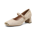Damen Pumps mit elegantem Riemchen und funkelnden Strassapplikationen