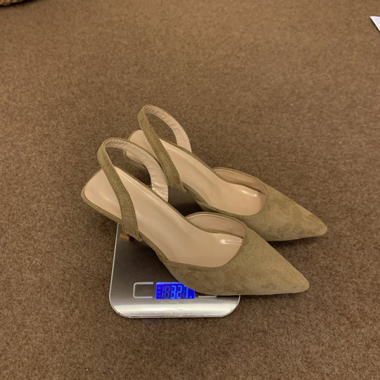 Damen Slingback-Pumps mit spitzem Zehenbereich und rutschfester Sohle R&B