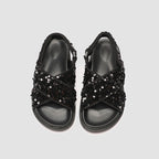 Damen Glitzernde Sandalen mit hochwertigem Riemendesign R&B