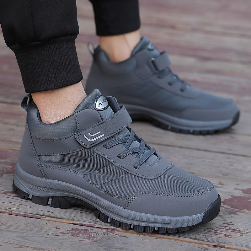 Damen Wanderstiefel mit rutschfester Profilsohle und verstellbarem Klettverschluss Heidi Mode