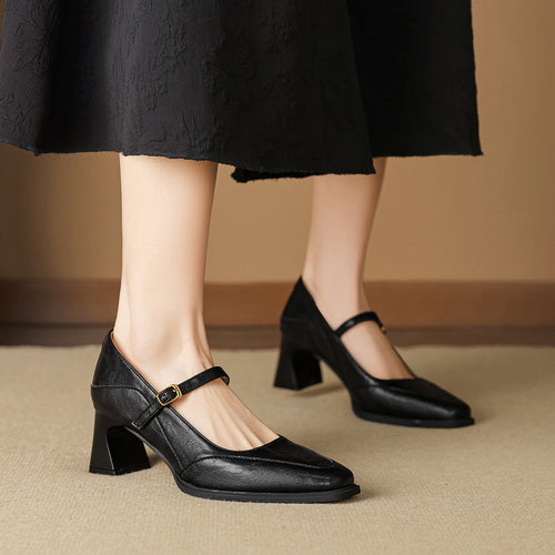 Damen Klassische Pumps mit verstellbarem Riemen R&B