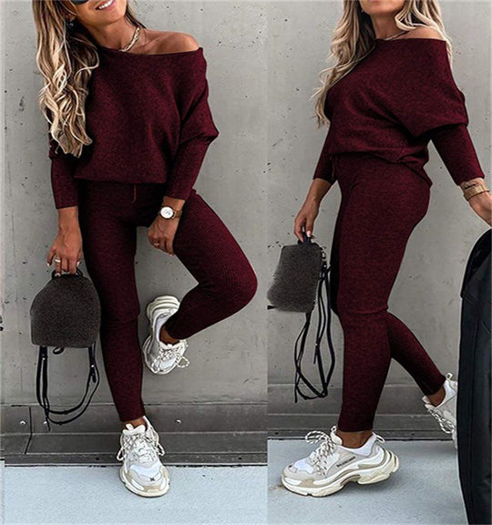 Damen Casual Strickanzug R&B