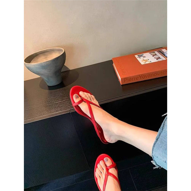 Damen Zehentrenner-Sandalen mit eleganten Riemen und komfortabler Sohle R&B