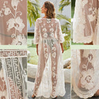 Damen elegante Häkel-Strandtunika R&B