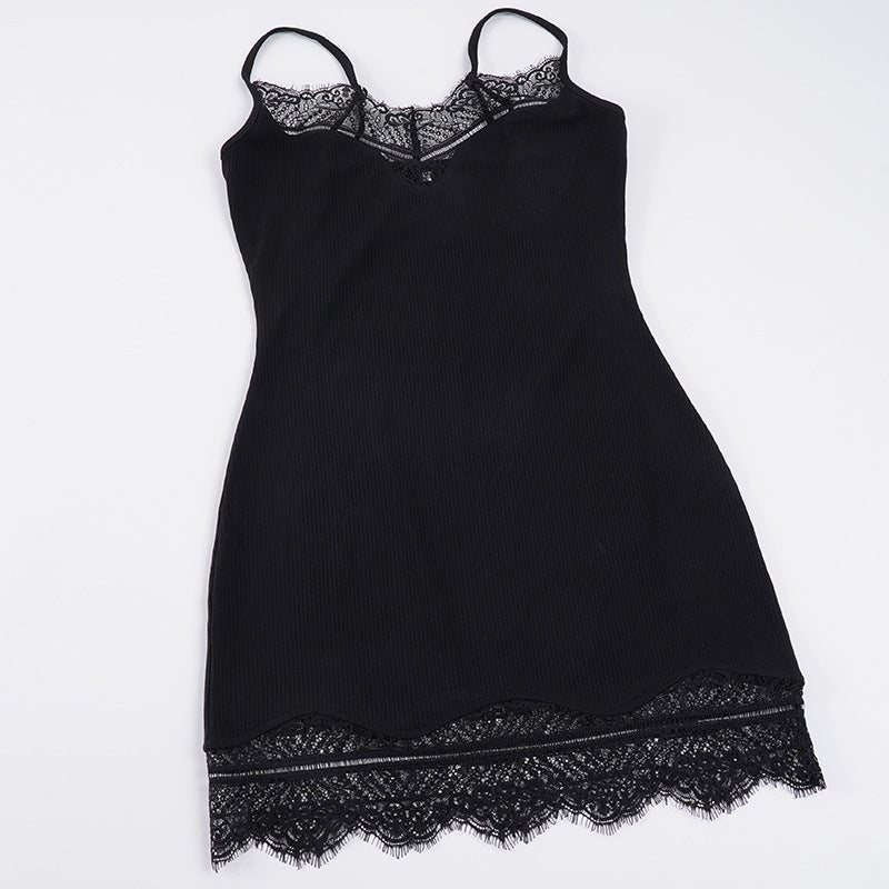Damen Spitzen-Nachtkleid im figurbetonten Schnitt R&B