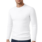 Herren modischer Strickpullover mit feinem Zopfmuster R&B