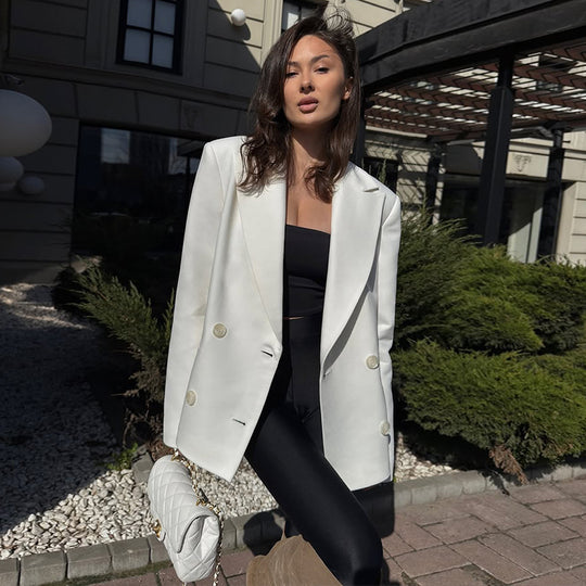 Damen eleganter Oversize-Blazer R&B