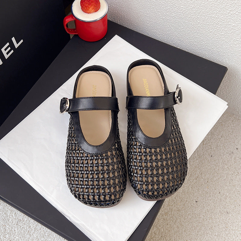 Damen Komfortable Clogs mit elegantem Riemen und luftigen Netzdesign R&B