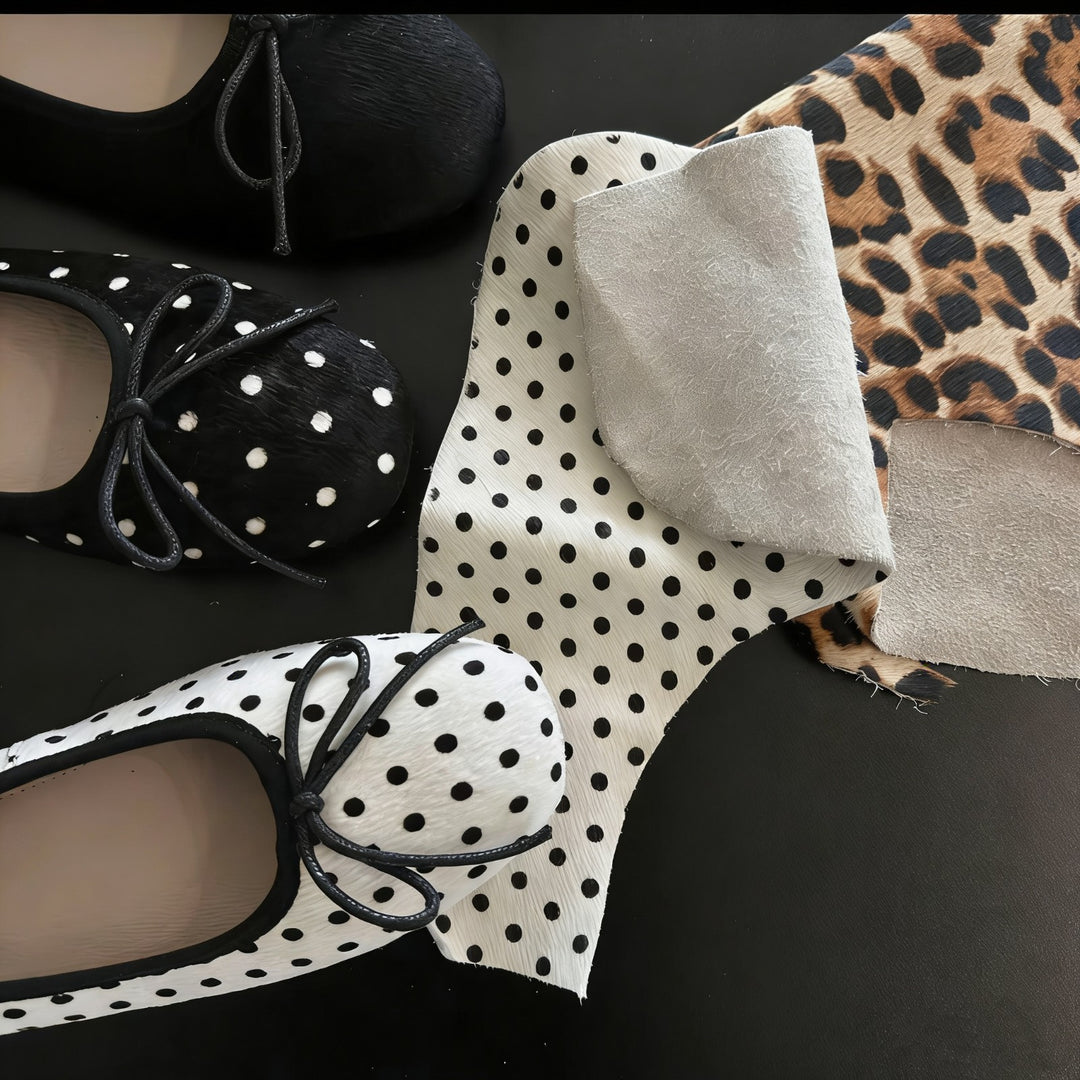 Damen Ballerinas mit dekorativem Punkten und charmantem Schleifenakzent R&B