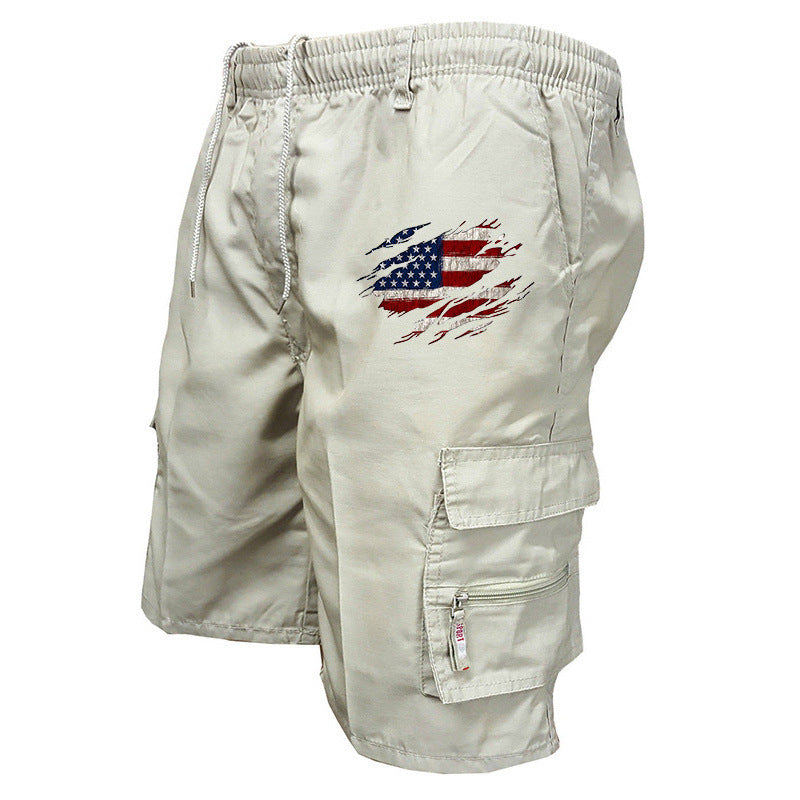 Herren Cargo-Shorts mit praktischen Seitentaschen und elastischem Bund