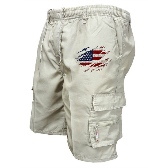 Herren Cargo-Shorts mit praktischen Seitentaschen und elastischem Bund R&B