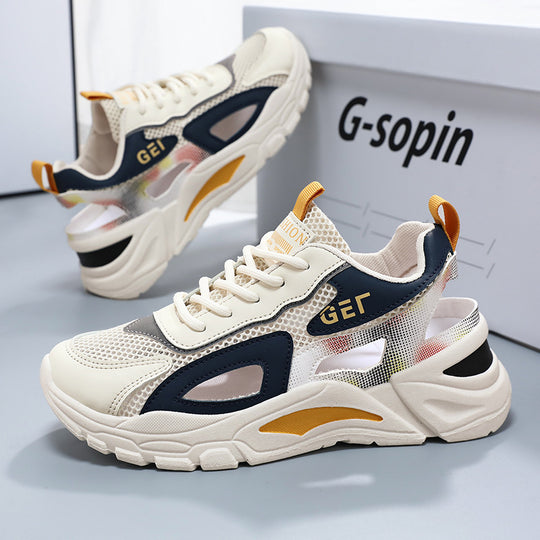 Damen Sportliche Sneaker mit atmungsaktivem Mesh und dämpfender Sohle R&B