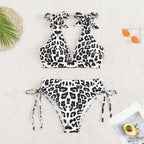 Damen Hochgeschnittener Bikini mit verstellbaren Trägern