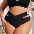 Damen Hochtaillierte Bikinihose mit verführerischen Cut-Outs