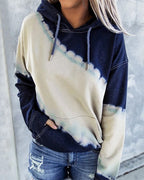Damen Kapuzenpullover im modernen Tie-Dye-Design R&B