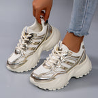 Damen Chunky Fashion Sneakers mit atmungsaktivem Mesh-Obermaterial und rutschfester Sohle