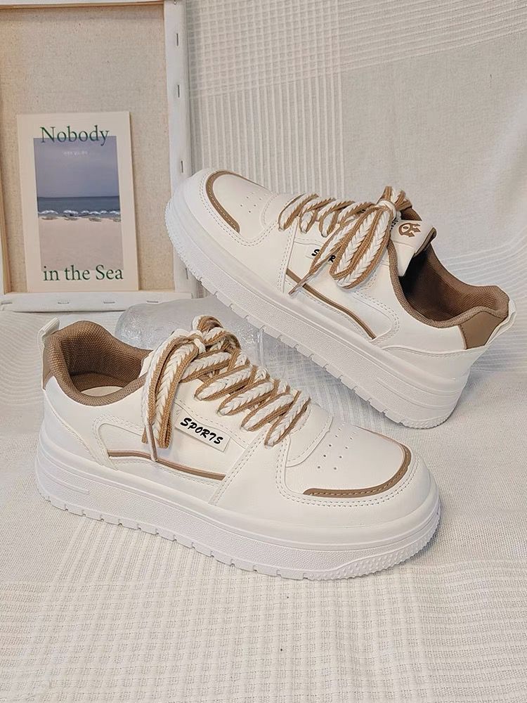 Damen Sportliche Sneakers mit modischer Plateau-Sohle und dämpfendem Komfort