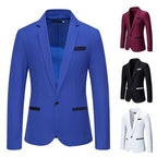 Herren eleganter Blazer mit modischem Schnitt und feinen Akzenten R&B