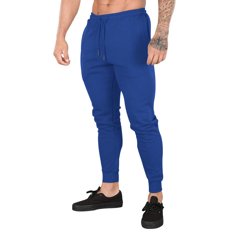 Herren Sportliche Jogginghose mit schmalem Schnitt und verstellbarem Kordelzug R&B