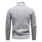 Herren modischer Strickpullover mit hohem Kragen R&B