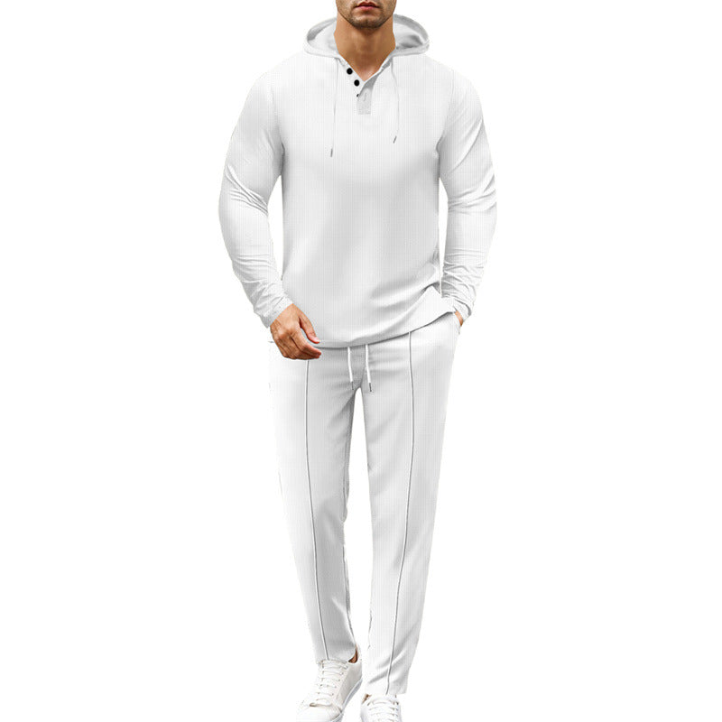 Herren modisches Hoodie-Set mit sportlichem Schnitt und praktischen Funktionen R&B